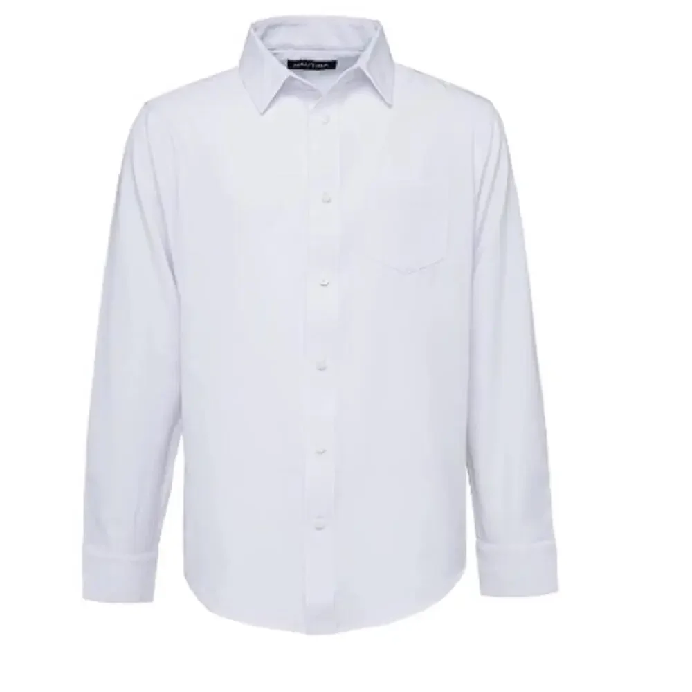 Nautica Boys 'XL 18-20 Synthetic Woven Long Sleeve Shirt boys Uniform Boys S8